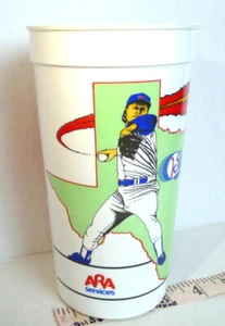 Texas Rangers Baseball 1991 Arlington Stadium Souvenir Fireball Pitcher VTG Cup - Picture 1 of 8