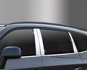 Auto Clover PVC Chrome B Pillar Sticker Trim Set for Hyundai Santa Fe 2007 -2012 - Picture 1 of 6