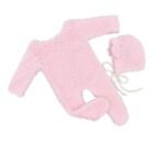 Baby Photography Props Costume Plush Jumpsuit Bear Ear Hat Shower Party Props