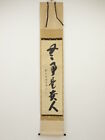 5935719: JAPANESE HANGING SCROLL / HAND PAINTED / CALLIGRAPHY / BY KAIDO FUJII