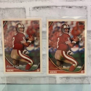 1994 Topps Football Steve Young #60 2 Card Lot 1 Gold - Picture 1 of 4