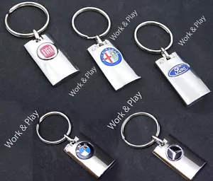 PORTACHIAVE CON LOGO AUTO IN METALLO VARIE MARCHE IDEA REGALO - Foto 1 di 10