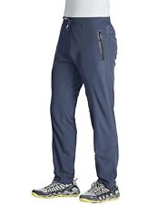 Magcomsen Work Out Pants Men Gym Loose Fit Pants Men Zipper Pockets Hiking Pants