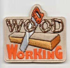 WOOD WORKING Iron on Patch Tools Carpenter Construction - Picture 1 of 1