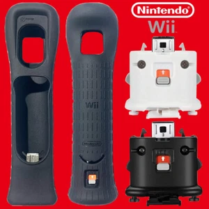 Original Nintendo Wii Motion Plus Adapter RVL-026/Wii Controller Silicone Sleeve - Picture 1 of 22