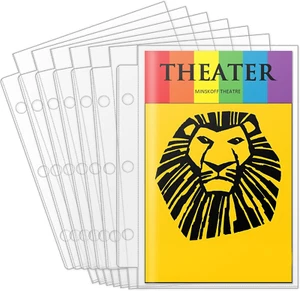 Seitenschutzfolien für Broadway Spielprogramm und Theaterprogramme, 50 Blatt Schutz - Bild 1 von 7