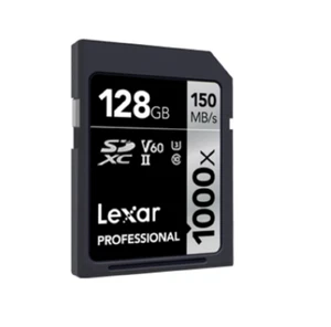 Lexar Professional 1000x 128GB/ SD3/XC II, Up to 150MB/s Read - Picture 1 of 3