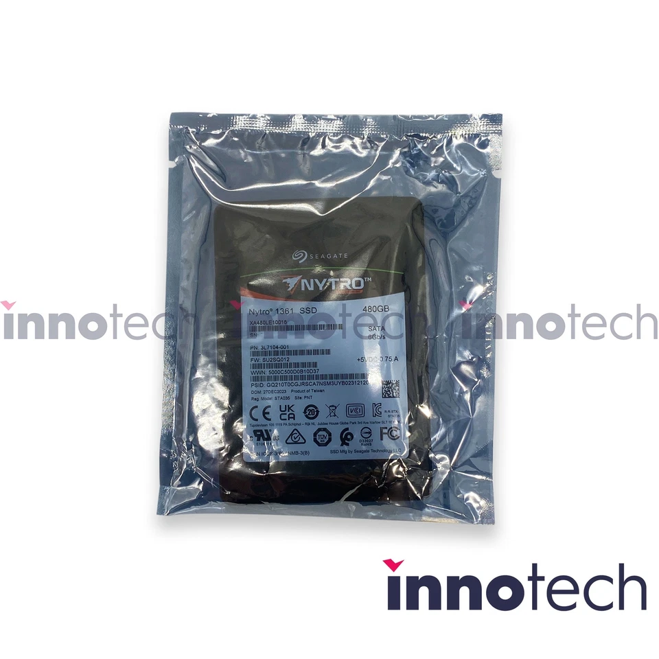 Seagate XA480LE10016 Nytro 1361 480GB SATA 6Gb/s 2.5inch internal SSD New Sealed - Image 1 of 4