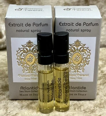 Tiziana Terenzi Atlantide Extrait de Parfum 2X Sample Vial Spray 1.5ml / 0.05 oz - Image 1 of 3