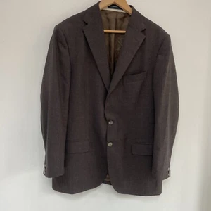 Boggi Milano Blazer Jacket UK 42 EU52 Brown Reda Fabric MADE IN ITALY 100% Wool - Picture 1 of 14