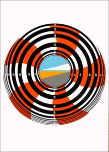 Hans-Jurgen Kleinhammes German Vintage 1976 Silkscreen Art Print 23 x 16 - Picture 1 of 1