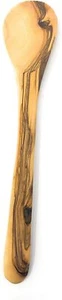 AramediA Wooden Cooking Utensil Olive Wood Spoon - Handmade -12.5" x 2.5" x 0.3" - Picture 1 of 2