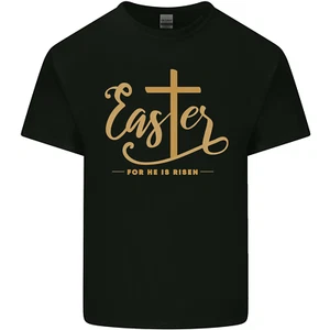 Camiseta Pascua Porque Él Ha Resucitado Cristianismo Cristiano Jesús Niños Niños - Imagen 1 de 17
