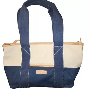 TwoTone Canvas Tragetasche Oberteil Griff Schultertasche marineblau elfenbeinfarben nautisch Sperry NEU - Bild 1 von 18