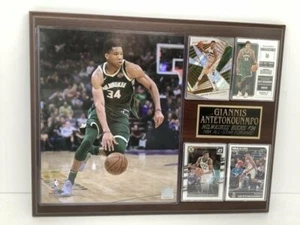 ¡Placa Giannis Antetokounmpo con 4 tarjetas y 8x10! - Imagen 1 de 10