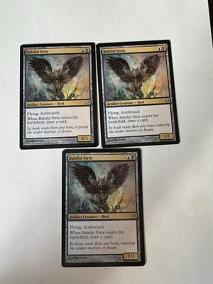Magic The Gathering Baleful Strix 177/356 (Commander 2013) x3 - Image 1 of 2