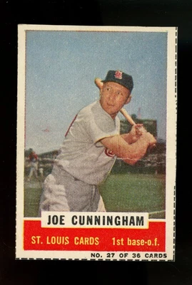 1960 Bazooka #27 Joe Cunningham - HAND CUT - EX-EXMT - Image 1 of 2