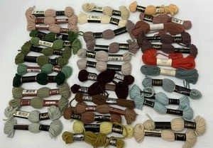 Tapestry Wool DMC Vintage Bulk Lot Colours x35 Skeins Virgin Wool Made In France - Picture 1 of 10