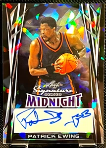 2025 Leaf Signature Series Midnight Patrick Ewing Purple Crystals #M-PE1 01/01 - Picture 1 of 2