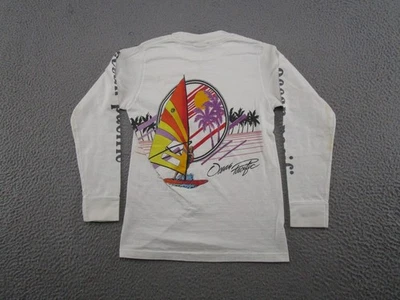 Camisa manga longa vintage anos 90 OP Ocean Pacific Youth tamanho P vento surfista praia - Imagem 1 de 4
