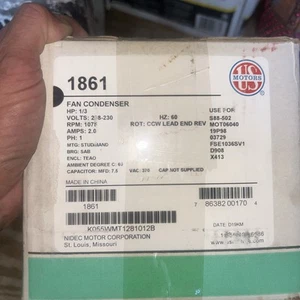 FSE1036SV1 AO Smith 1/3Hp 208-230V 1075Rpm 48Y Mtr OEM FSE1036SV1 - Picture 1 of 3