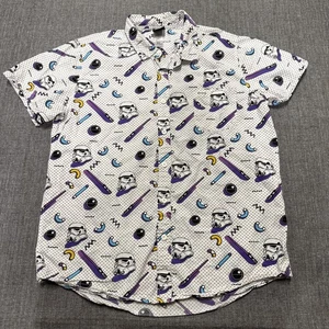 Star Wars StormTrooper All Over Print Kurzarm Hemd mit Knopfleiste Herren Größe XL - Bild 1 von 4