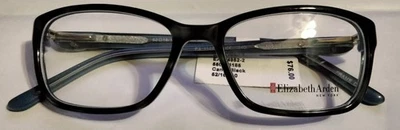 NUEVO CON ETIQUETAS Elizabeth Arden Gafas Diseñador Marcos Camuflaje Negro 52/16/140 Añadir Script Foto 1 de 4