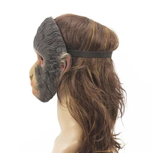 Monkey Animal Mask Pretend Toy Realistic Face Cover for Birthday Festival Role - Picture 1 of 7