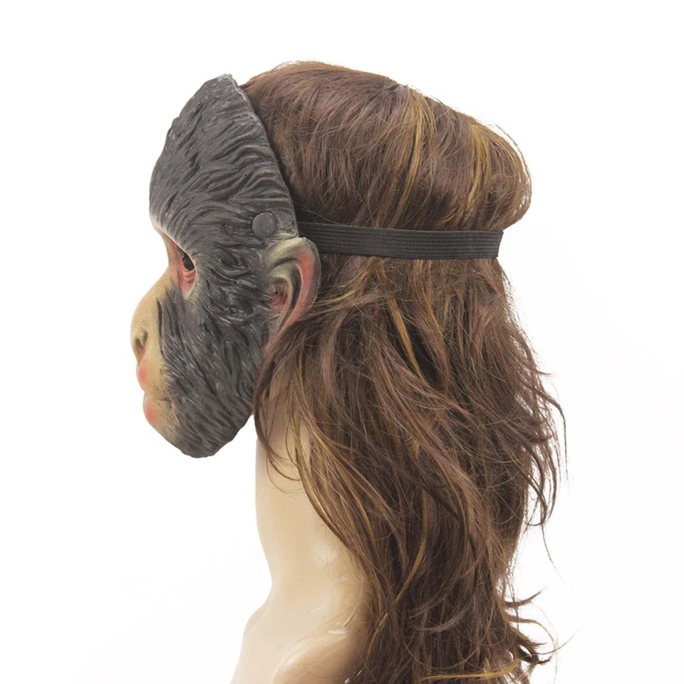 Monkey Animal Mask Pretend Toy Realistic Face Cover for Birthday Festival Role - Image 1 of 4