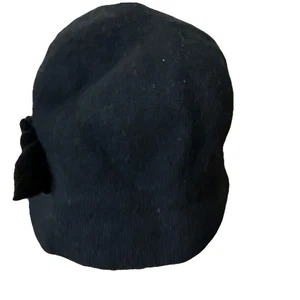 August Damen Hüte Blumen Blüten Cloche Schwarz Einheitsgröße Fischerhut Wollmischung - Bild 1 von 7