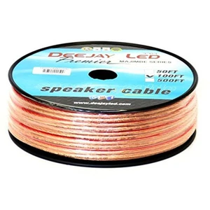 DEEJAY LED 100-Foot 2-Conductor 12 Gauge Stranded Thick Speaker Hookup... - Picture 1 of 1