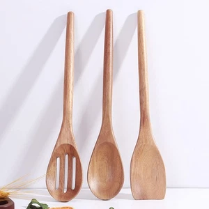 Delicate Wooden Utensils For Cooking, Set of 3, Wood Kitchen Utensils Cooking... - Picture 1 of 7