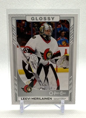 2023-24 Upper Deck Series 2 Senators Leevi Merilainen Glossy O-Pee-Chee #R-31 - Image 1 of 2