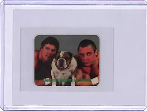 Adesivo WWF THE BRITISH BULLDOGS 1988 Borden sigillato in supporto plastica wwe - Foto 1 di 2
