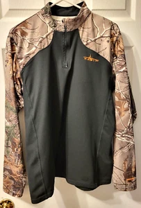 Habit Realtree 1/4 Zip Men's Soft Shell Camo Jacket Sweatshirt Size Medium - Bild 1 von 11