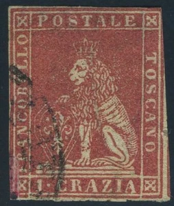 Italien Toskana 1857 1 Crazia gebraucht Sas 12 CV 1680 $ 190713027 - Bild 1 von 2