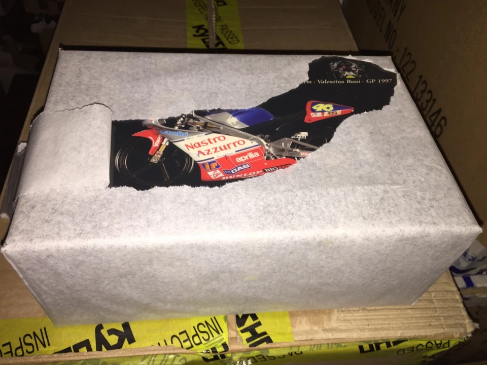 122970046 MINICHAMPS 1:12 APRILIA 125 1997 VALENTINO ROSSI NEW SEALED VERY RARE - Immagine 1 di 1