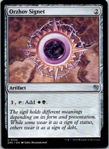 Magic the Gathering Orzhov Signet Aetherdrift Commander MTG Free Shipping! - Picture 1 of 1