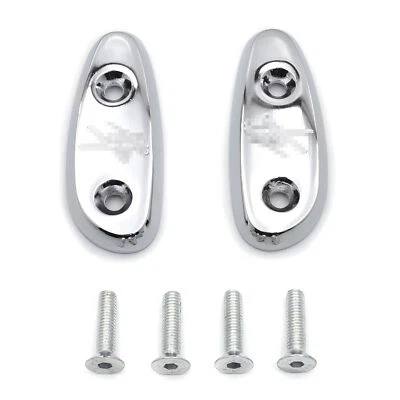 Mirror Block Off Base Plates For Suzuki Gsxr 600 750 1000 Gsx-R 2001-2004 Chrome - Image 1 of 4