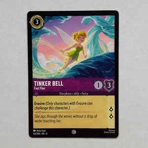 Tinker Bell 43/204 Disney Lorcana Azurite Sea Regular Common Card NM - Picture 1 of 2