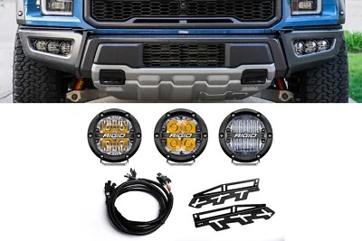 Kit de luces antiniebla rígidas 360 redondas Ford Raptor 2017-2020 #4 F-150 2018 2019 Radiance Foto 1 de 4