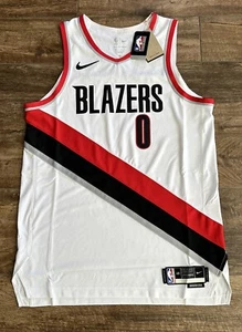 Nike Men's L 48 NBA Portland Blazers Vaporknit Damian Lillard Jersey CW3289-100 - Picture 1 of 8