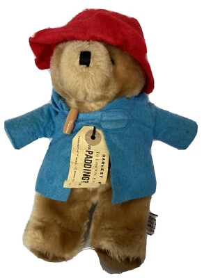 Eden Toys 1981 Paddington Bear 9.5" Chaqueta Azul Sombrero Rojo Felpa Marrón Foto 1 de 4