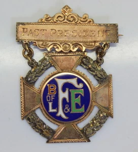 Prendedor Potomac Lodge 1916 oro 10K Hermandad de Ferrocarriles y Trainmen - Imagen 1 de 3