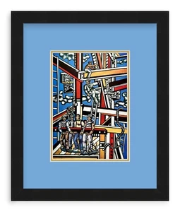 Fernand Leger - The Builders (versión final) - 1950 enmarcado - Imagen 1 de 12