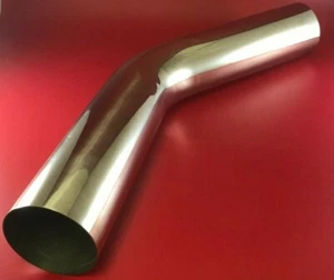 SUMMIT RACING SUM-622122 POLISHED 304 STAINLESS 3" EXHAUST TUBING 45-DEGREE - Picture 1 of 3