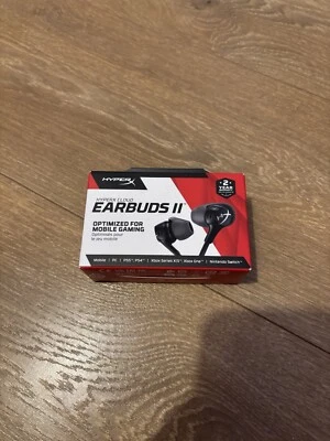 HyperX Cloud Earbuds II - BLACK - Wired Gaming Headphones Microphone 3.5mm Jack - Image 1 of 4