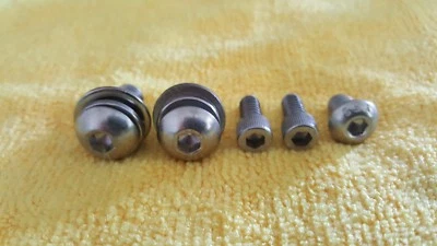 NUEVO OLD SCHOOL BMX REDLINE 401 MANIVELA DE VUELO PERNOS DE HARDWARE DE ACERO INOXIDABLE Foto 1 de 4