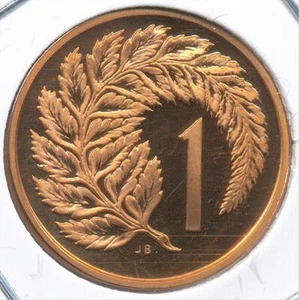 New Zealand 1971 One Cent 1c Elizabeth II - Proof - Picture 1 of 3