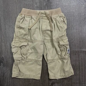 Kinder Place Jungen Hose Cargotasche Khaki Beige Kordelzug Größe 12 Monate - Bild 1 von 4